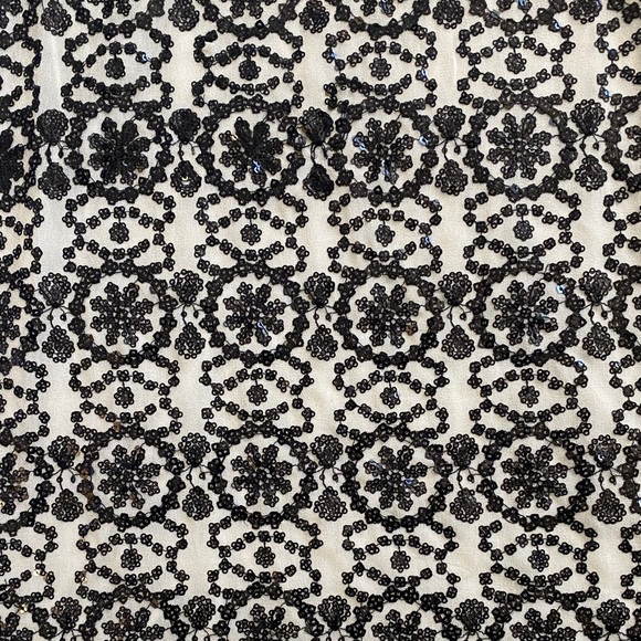 Banana Republic Black Floral Sequin Blouse size XS - Picture 3 of 7